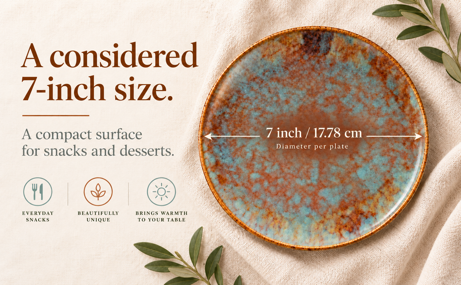 KunhaR 7-inch set of 2 plates visual story 4