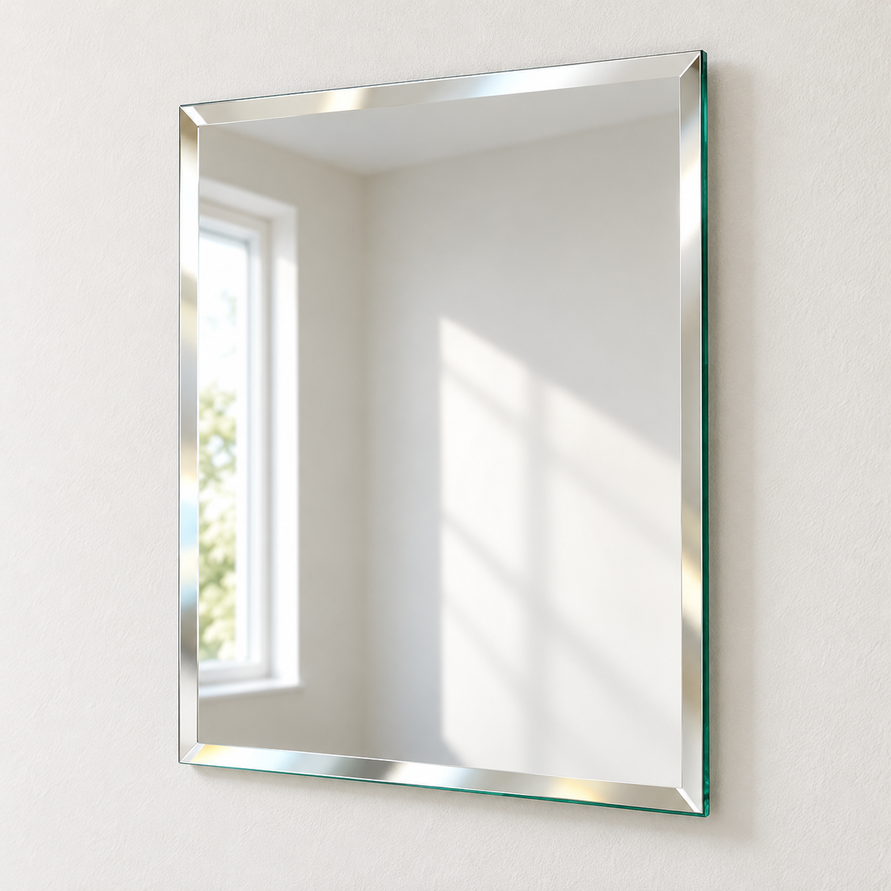Kunhar Glass Frameless Rectangular Wall Mirror, 12 X 15 Inch, 1 Piece, Unframed - Image 5