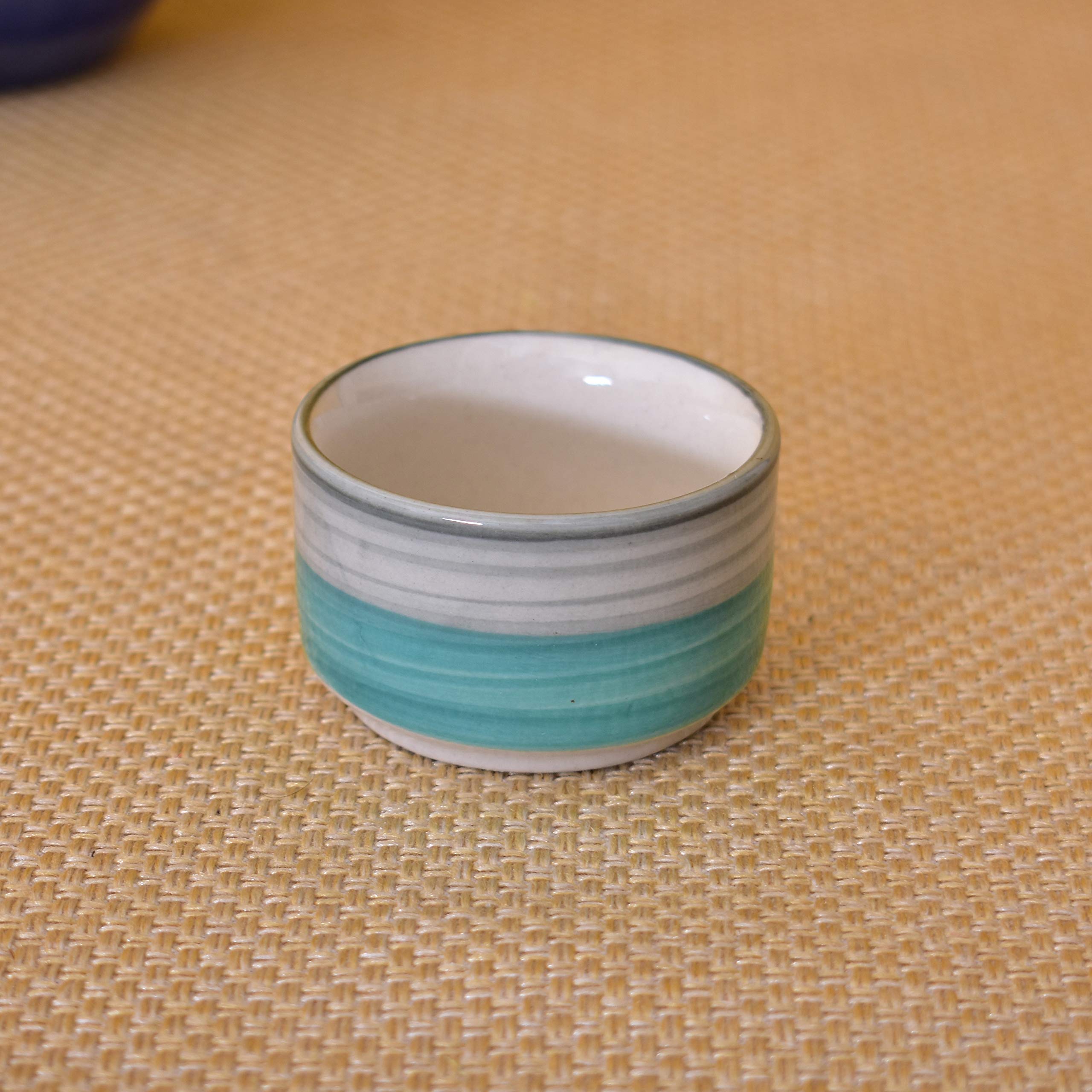 Kunhar Ceramic Sauce Holder - 56 ML, 4 Pieces, Gray Green - Image 3