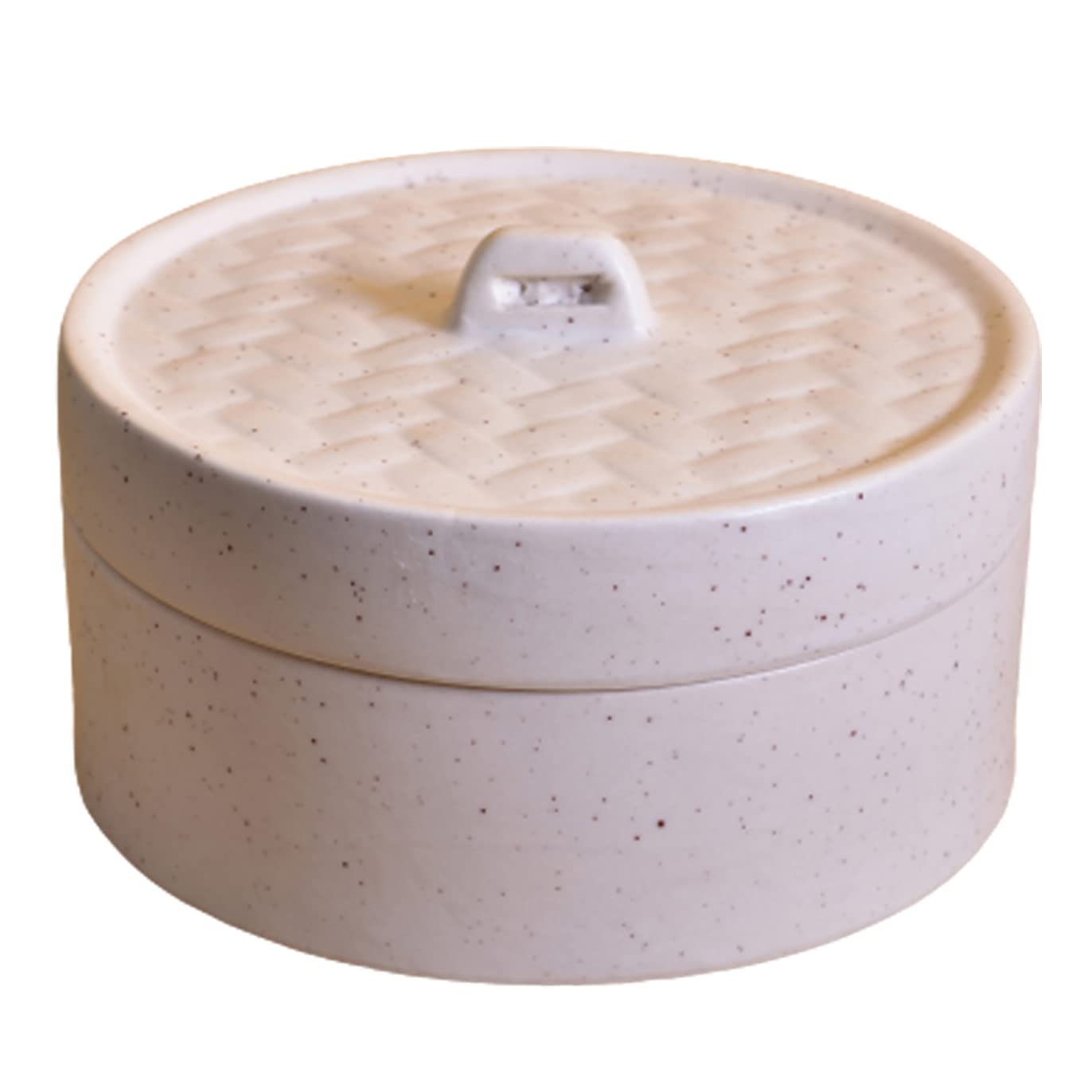 Kunhar Ceramic Donga with Lid, Ceramic Serving Donga, 700 Ml, 1 Piece, White Matt Finish — Amazon product image