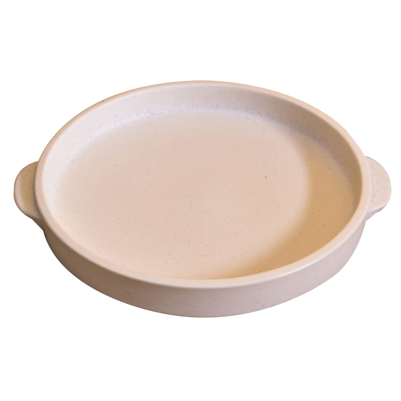 KunhaR Ceramic Snacks Serving Tray, Pizza Plate - 1 Piece, 10 Inch, Black Matt Finish