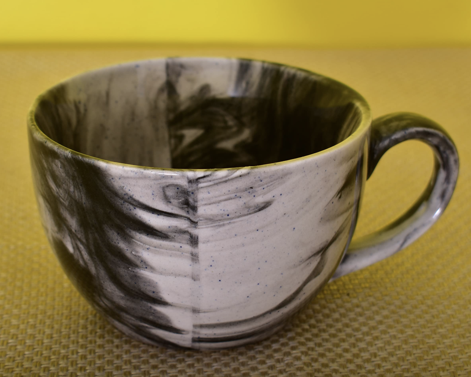 Kunhar Ceramic Soup Mug - Marble Back, 2 Piece, 350 ML — primary product image