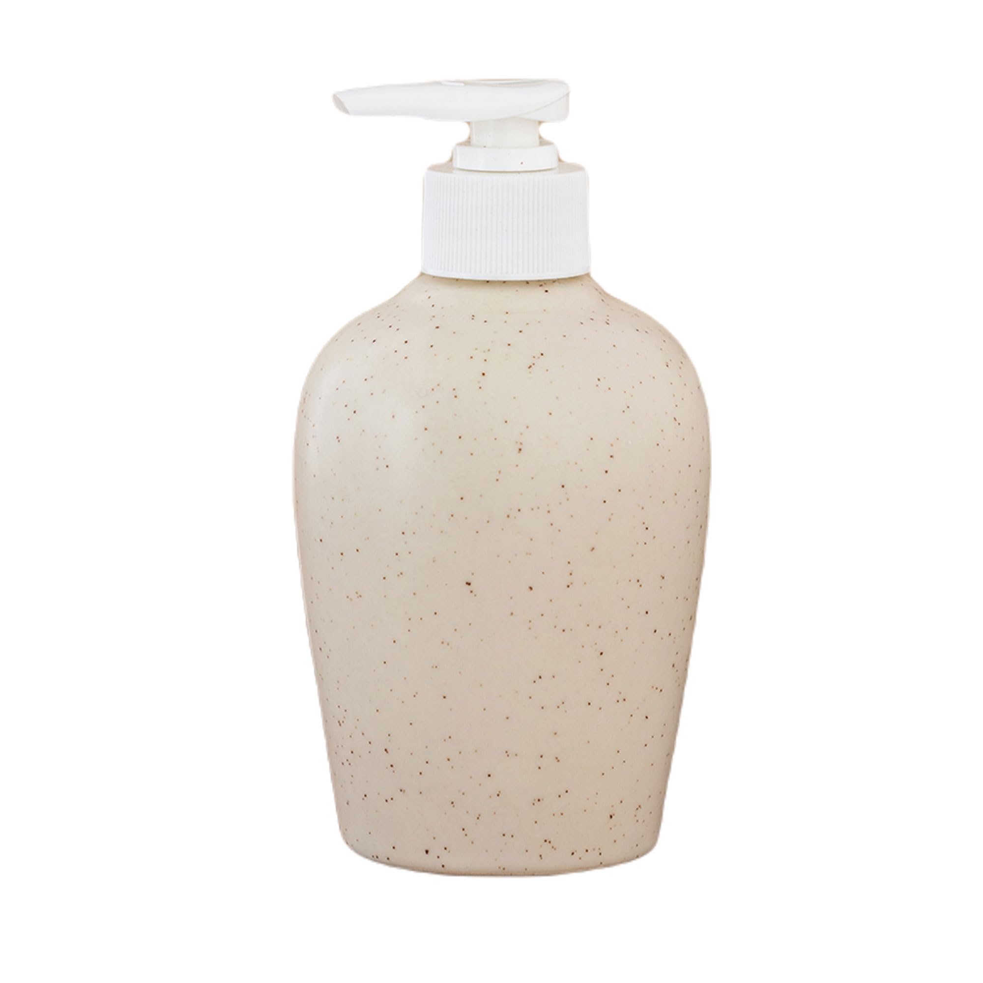 KunhaR Ceramic Long-Lasting Liquid Handwash Soap Dispenser for Bathroom | Handwash Bottle for Kitchen | Soap Dispenser for Wash Basin | Bathroom Accessories | 300 ml, White Matte - Image 3