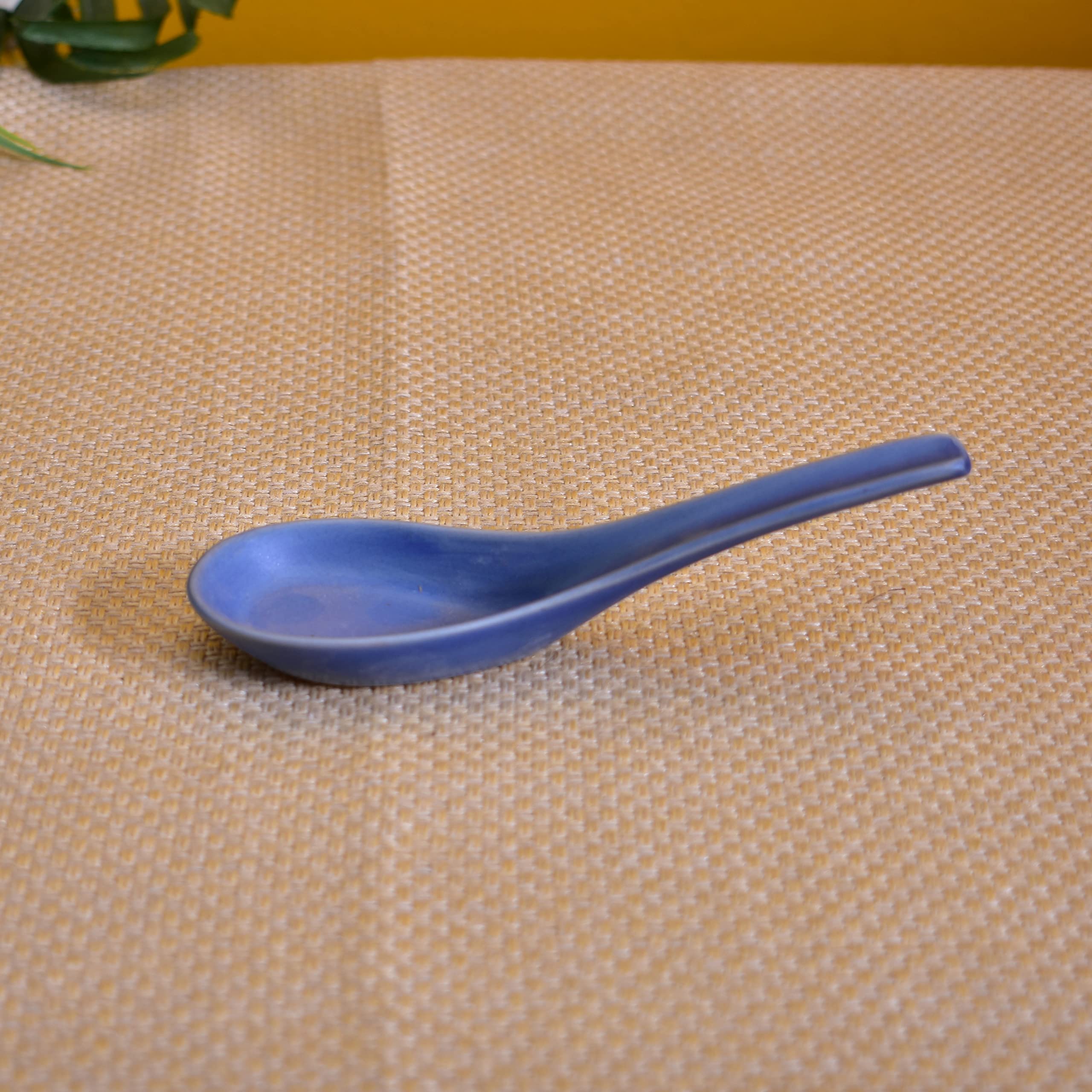 KunhaR Ceramic Soup Spoon - 4 Pieces, Waikawa Matte