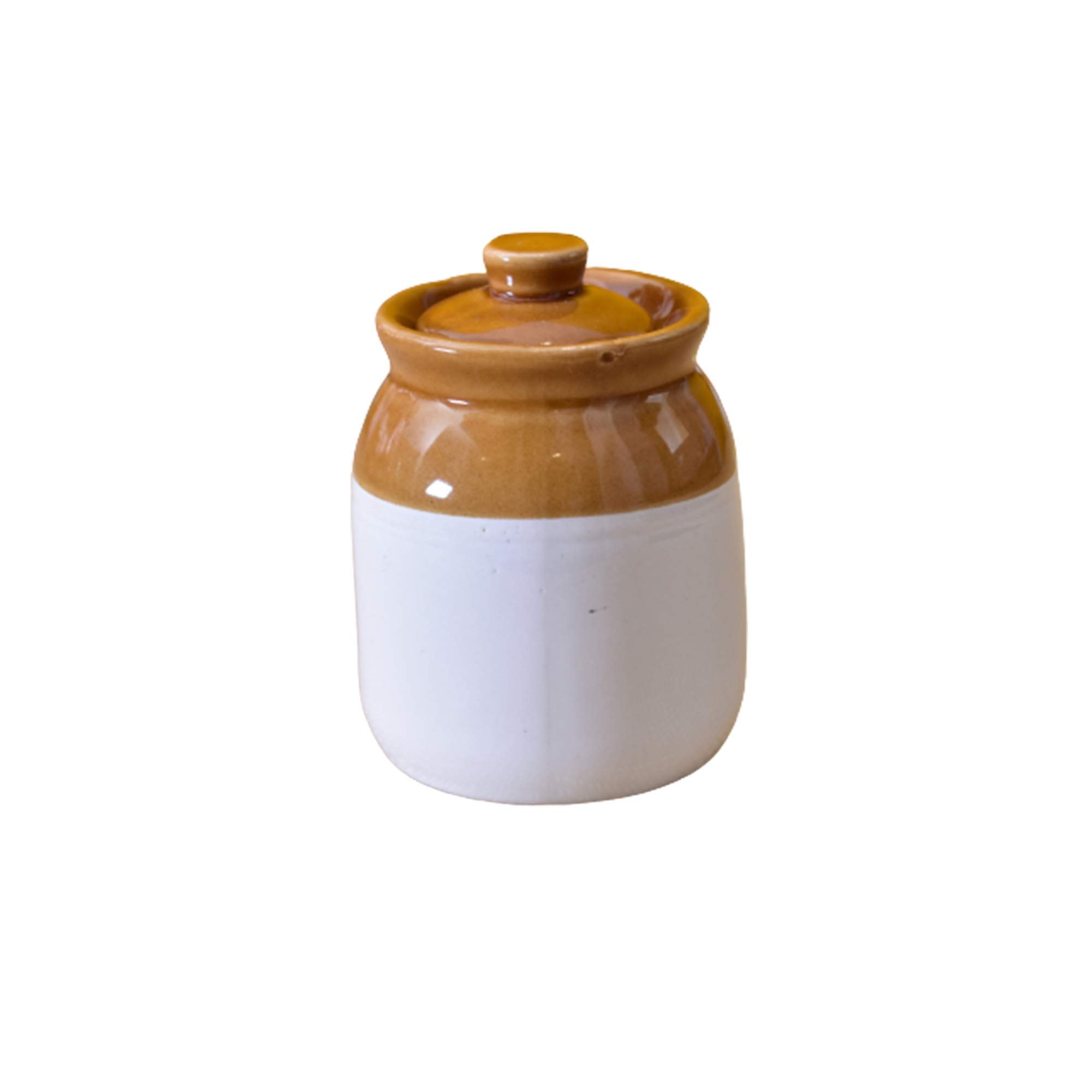 KunhaR Ceramic Multipurpose Jar - 320 Ml, 2 Piece, White Espresso — Amazon product image