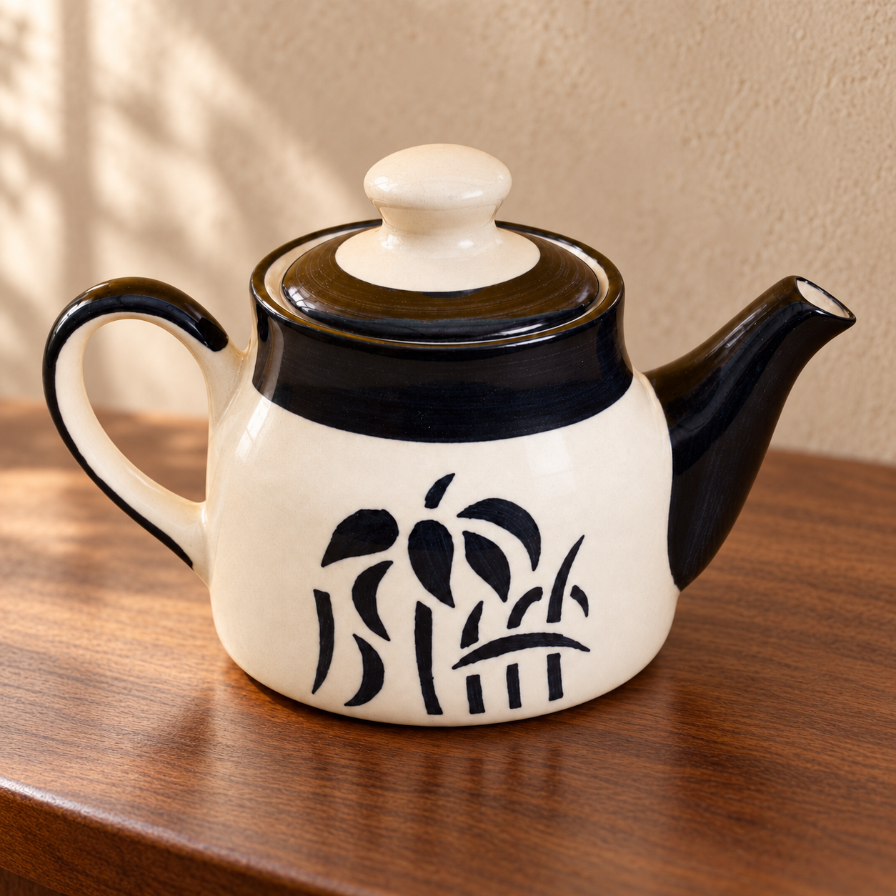KunhaR Ceramic Teapot with Lid, 300 ml, White Tree | Tea & Coffee Serving Pot for Kitchen & Dining, 1 Piece - Image 5