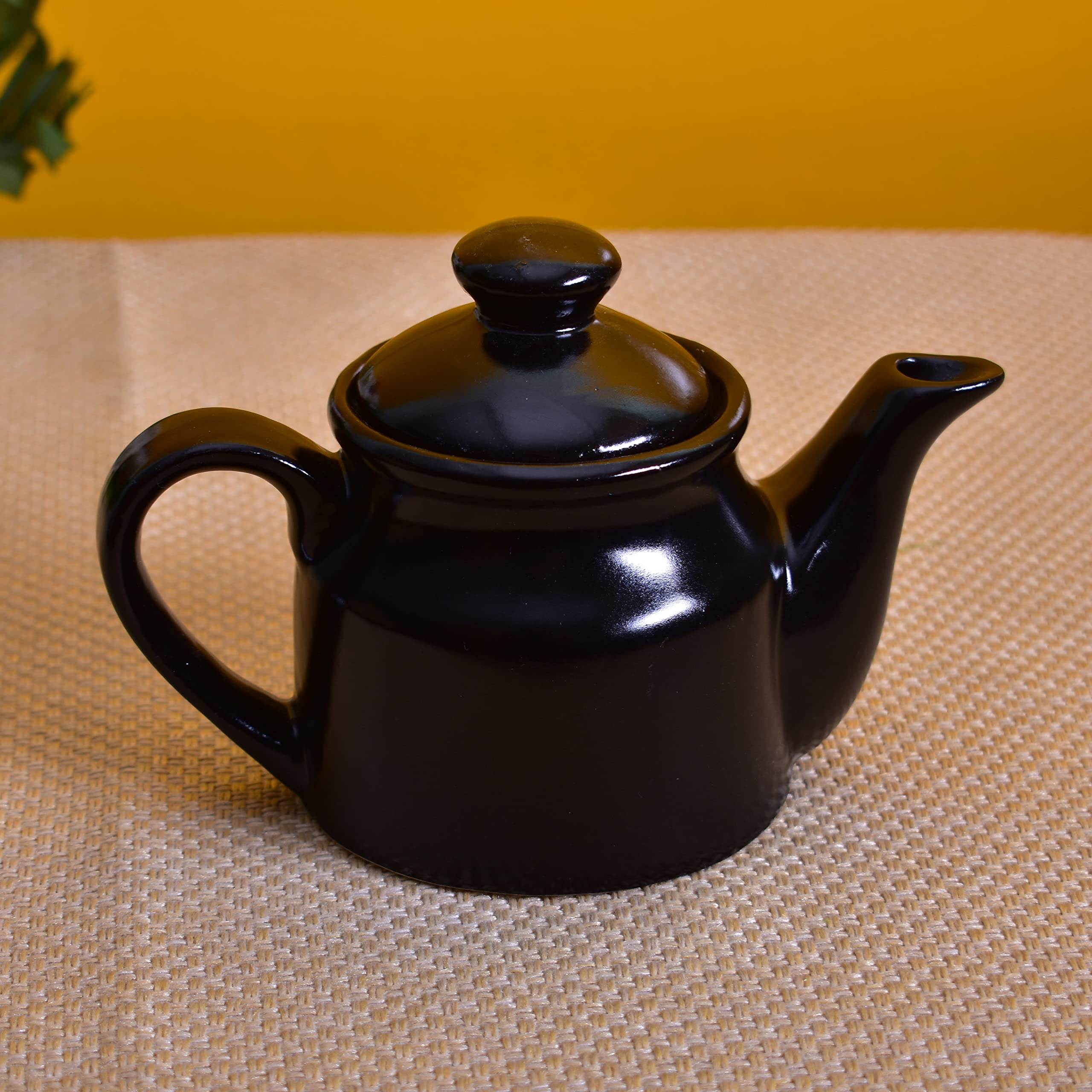 KunhaR Ceramic Teapot - 1 Piece, Black Matt, 300 ml — product view 3