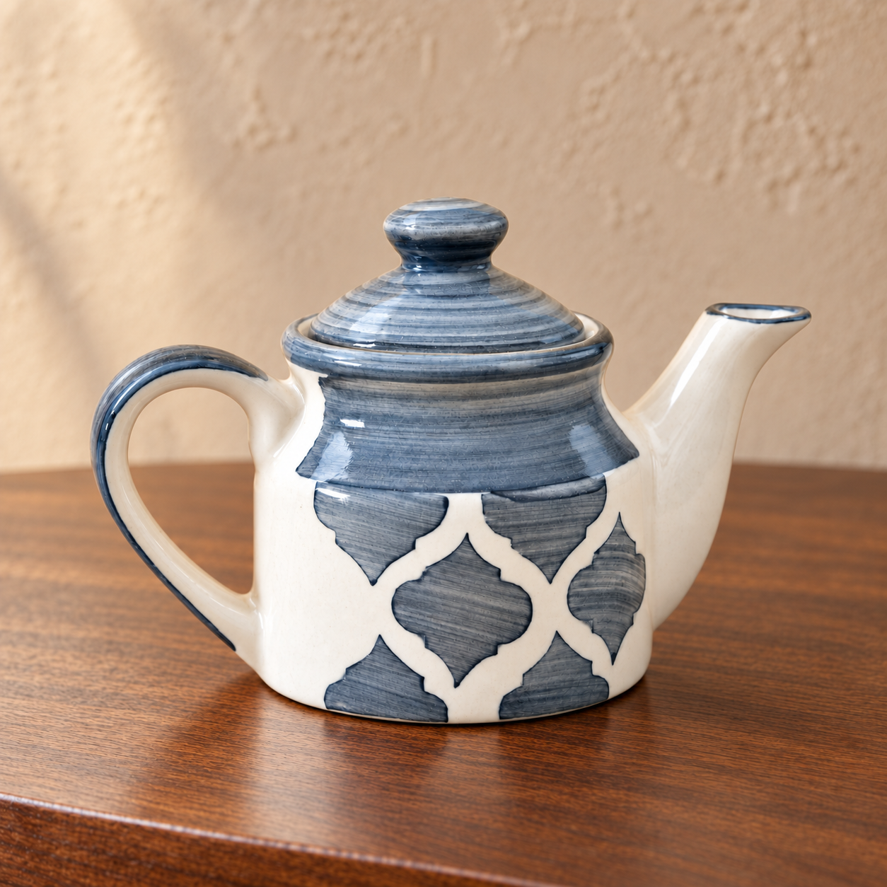 KunhaR Ceramic Teapot with Lid, 300 ml, Grey | Tea & Coffee Serving Pot for Kitchen & Dining, 1 Piece - Image 2