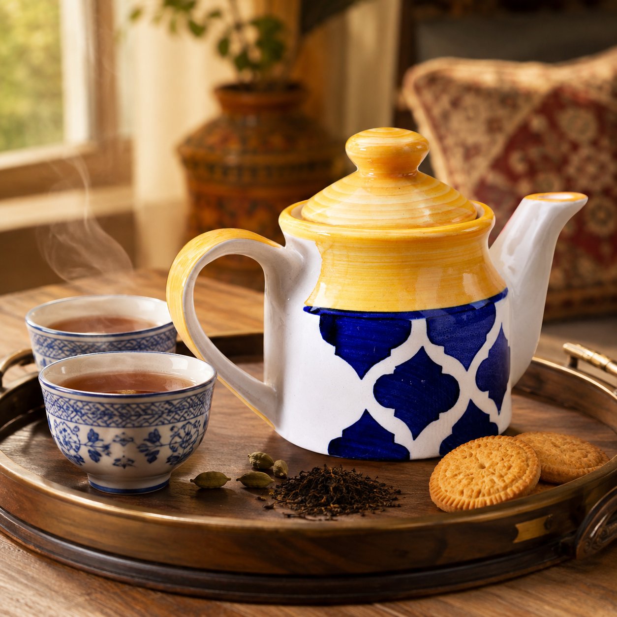 KunhaR Ceramic Teapot - 1 Piece, Yellow, 300 ml - Image 5