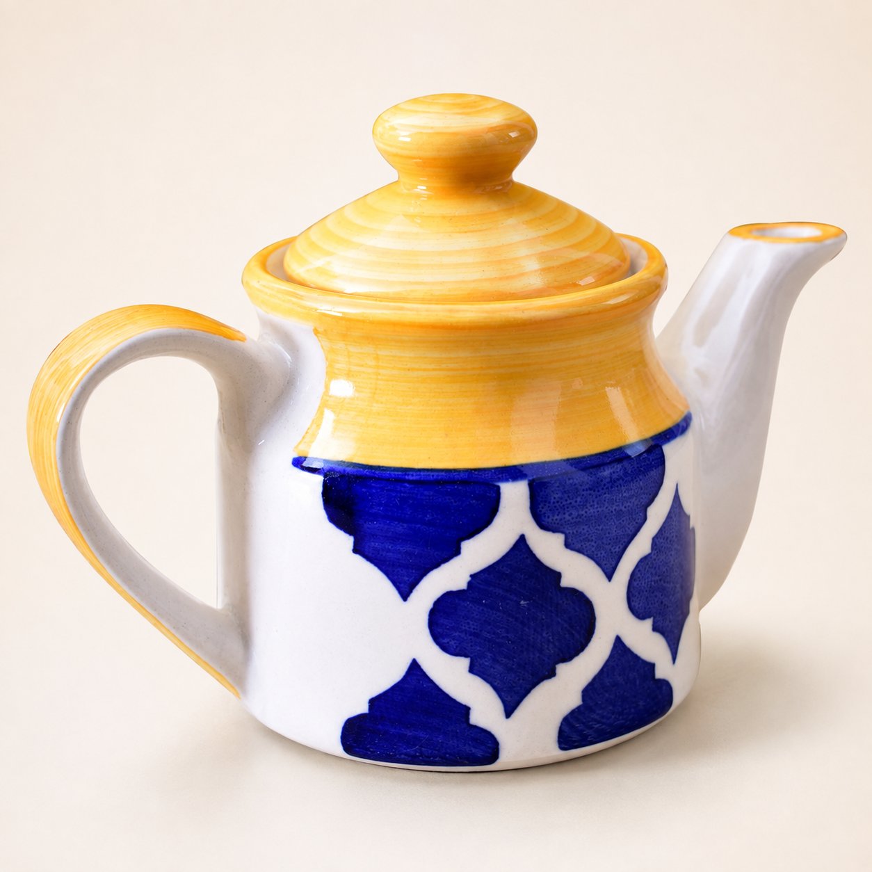 KunhaR Ceramic Teapot - 1 Piece, Yellow, 300 ml - Image 4