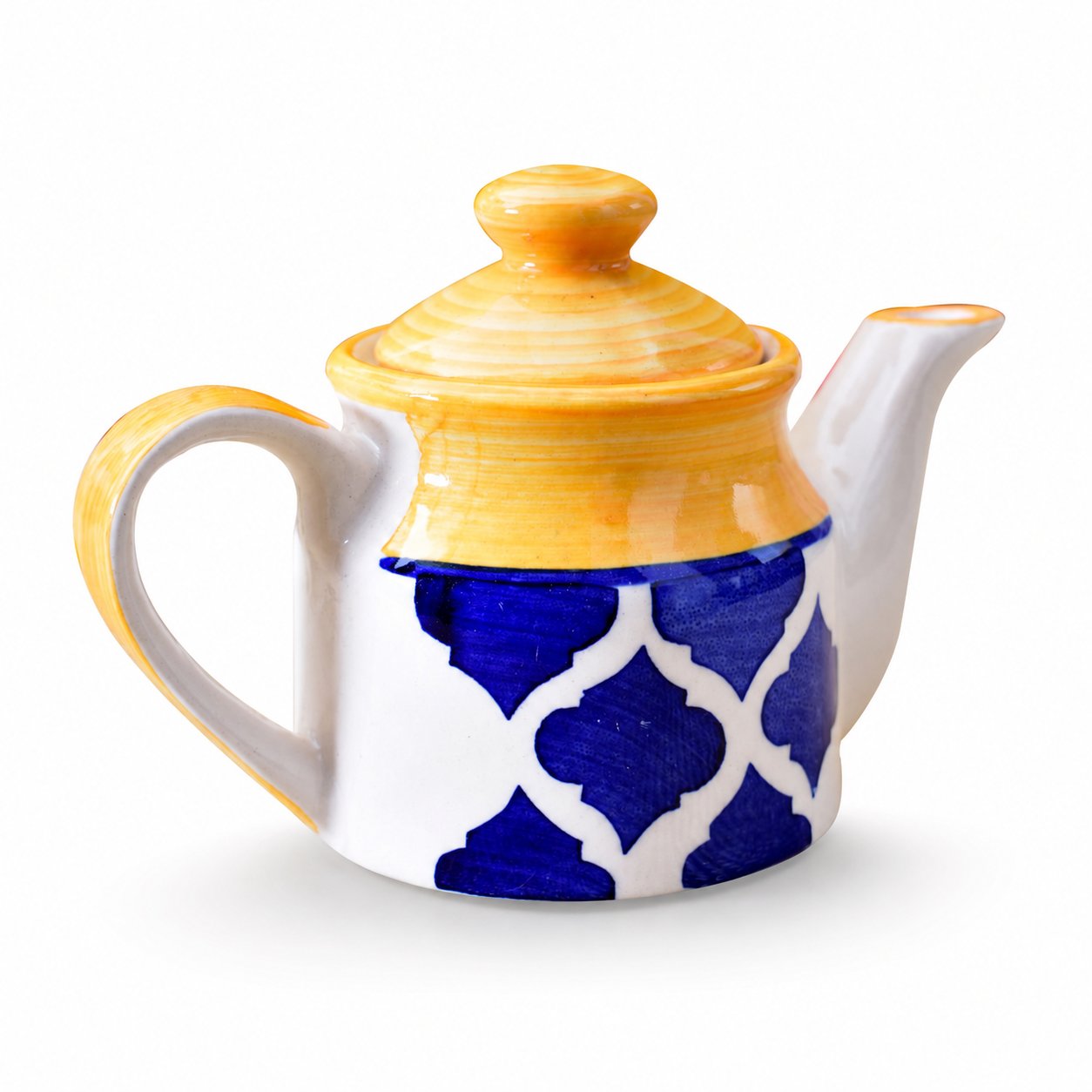 KunhaR Ceramic Teapot - 1 Piece, Yellow, 300 ml - Image 1