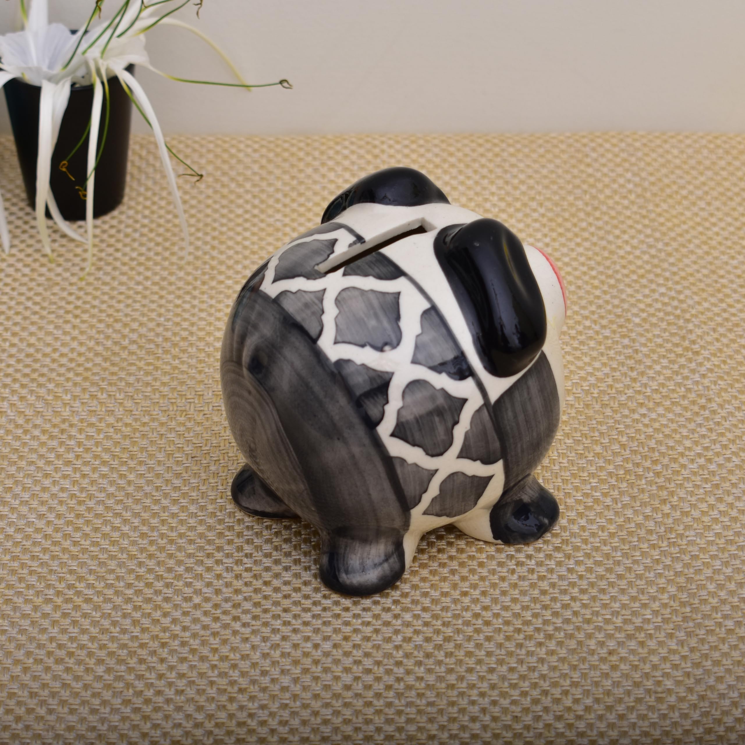 KunhaR Ceramic Monay Bank, Pig Shape Money Bank, Pack of 2 — product view 3