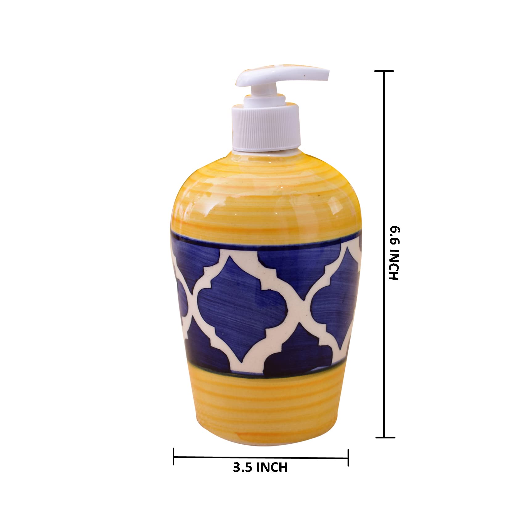 KunhaR Ceramic Liquid Soap Dispenser | Shower Lotion Dispenser | Gel Dispenser | Liquid Shampoo Dispenser - Image 2