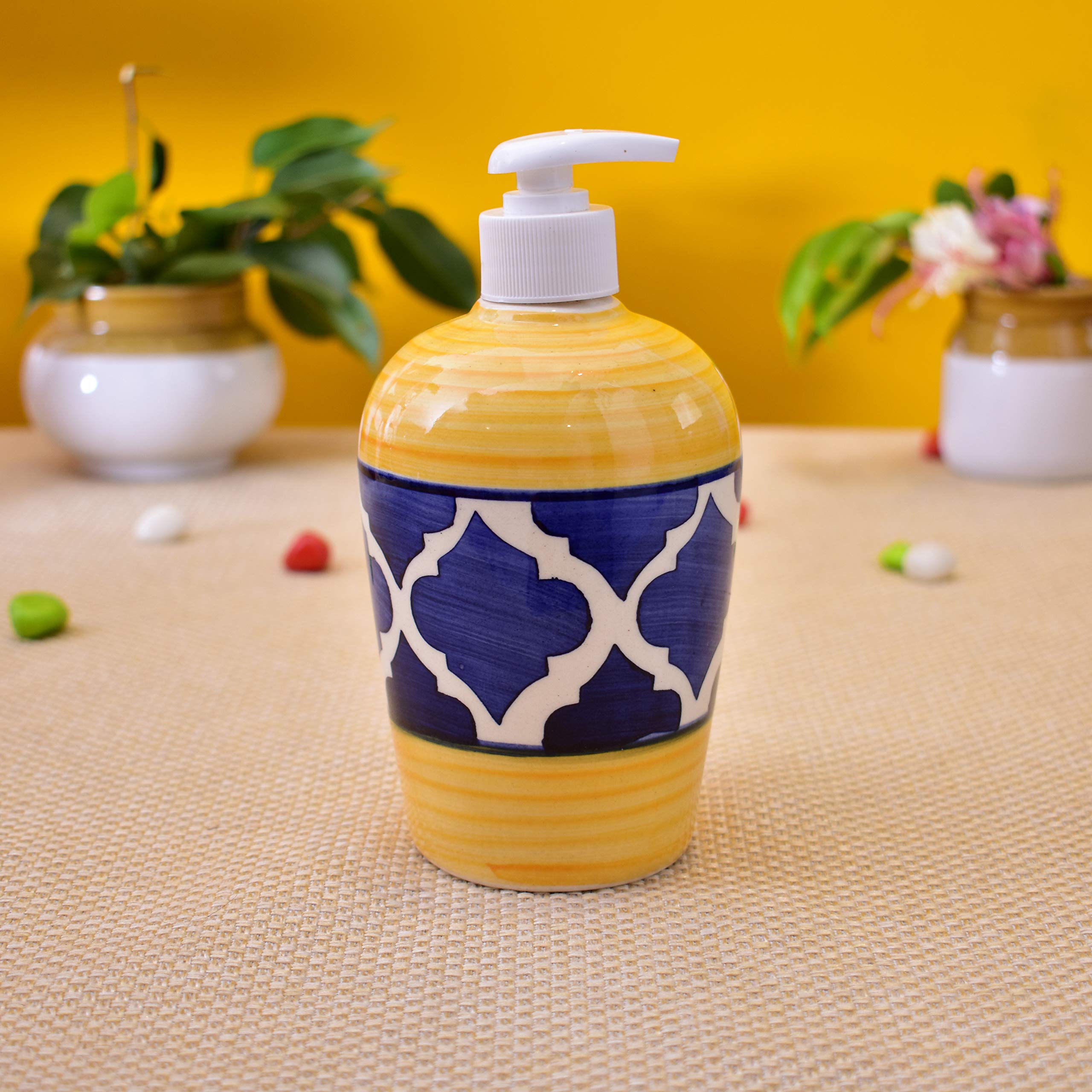 KunhaR Ceramic Liquid Soap Dispenser | Shower Lotion Dispenser | Gel Dispenser | Liquid Shampoo Dispenser - Image 3