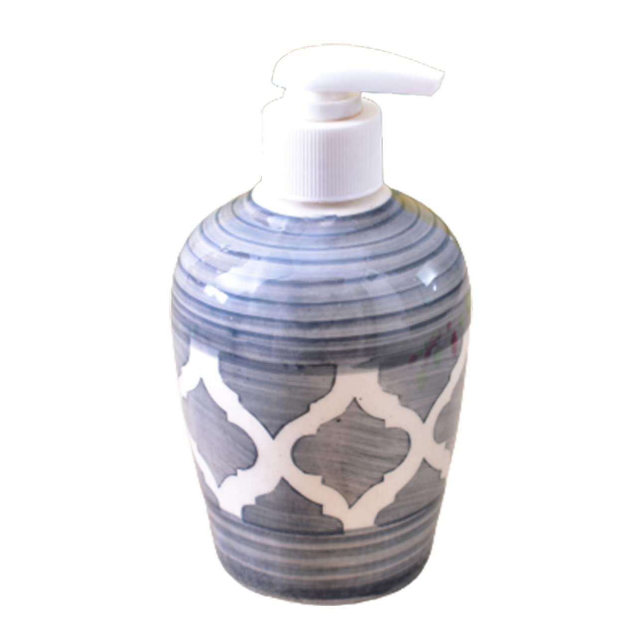KunhaR Ceramic Liquid Soap Dispenser, 300 Ml, Grey - Image 2