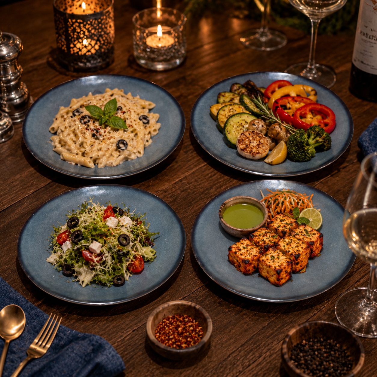 Kunhar Ceramic Dinner Plates Set of 4, 10 Inch | Ocean Teal Reactive Glaze with Brown Rim | Premium Stoneware | Microwave & Dishwasher Safe | Serving Plates for Dinner, Pasta & Salad - Image 7