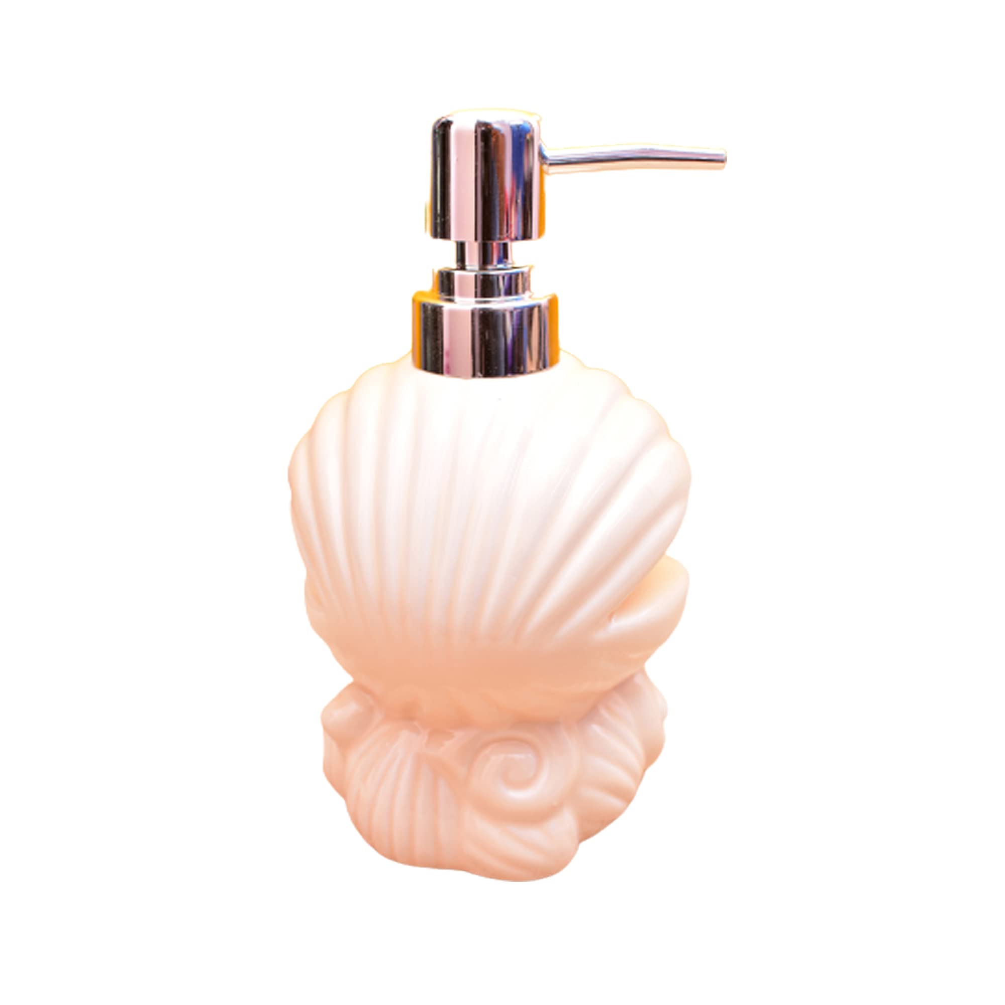 KunhaR Ceramic Liquid Soap Dispenser, 450 Ml, Dawn Pink - Image 2