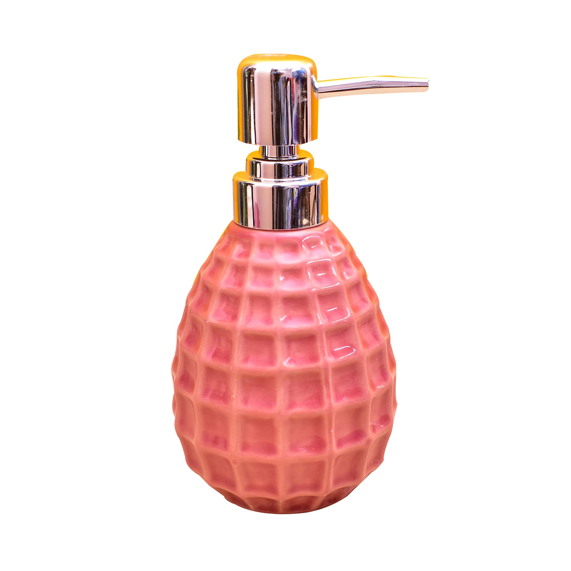 KunhaR Ceramic Liquid Soap Dispenser, 400 Ml, Red - Image 2