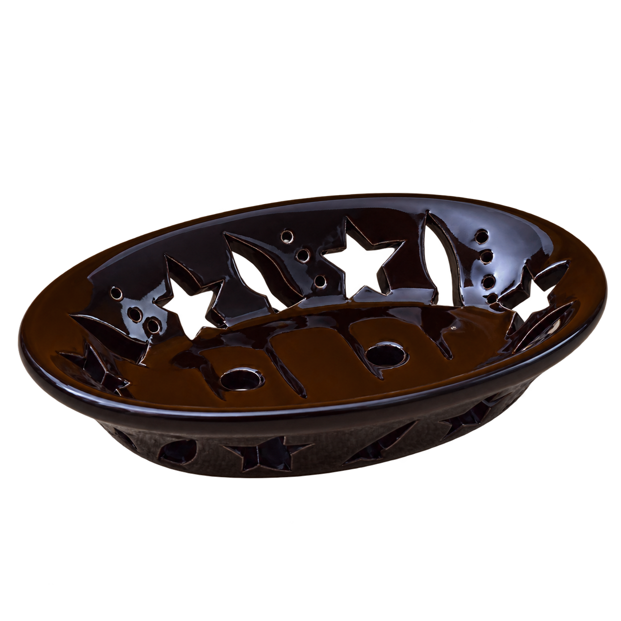 KunhaR Ceramic Soap Dish Holder, Black | Draining Soap Tray for Bathroom, Kitchen Sink & Wash Basin, 1 Piece - Image 6