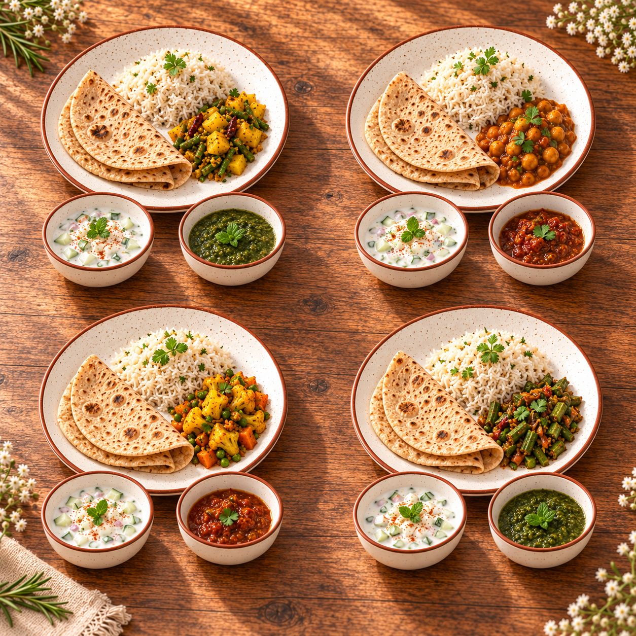 KunhaR Ceramic Dinner Set, Rustic Ivory Speckled Finish, 4 x 10 Inch Dinner Plates with 8 x 150 ml Dessert Bowls, 12 Pieces – image 3