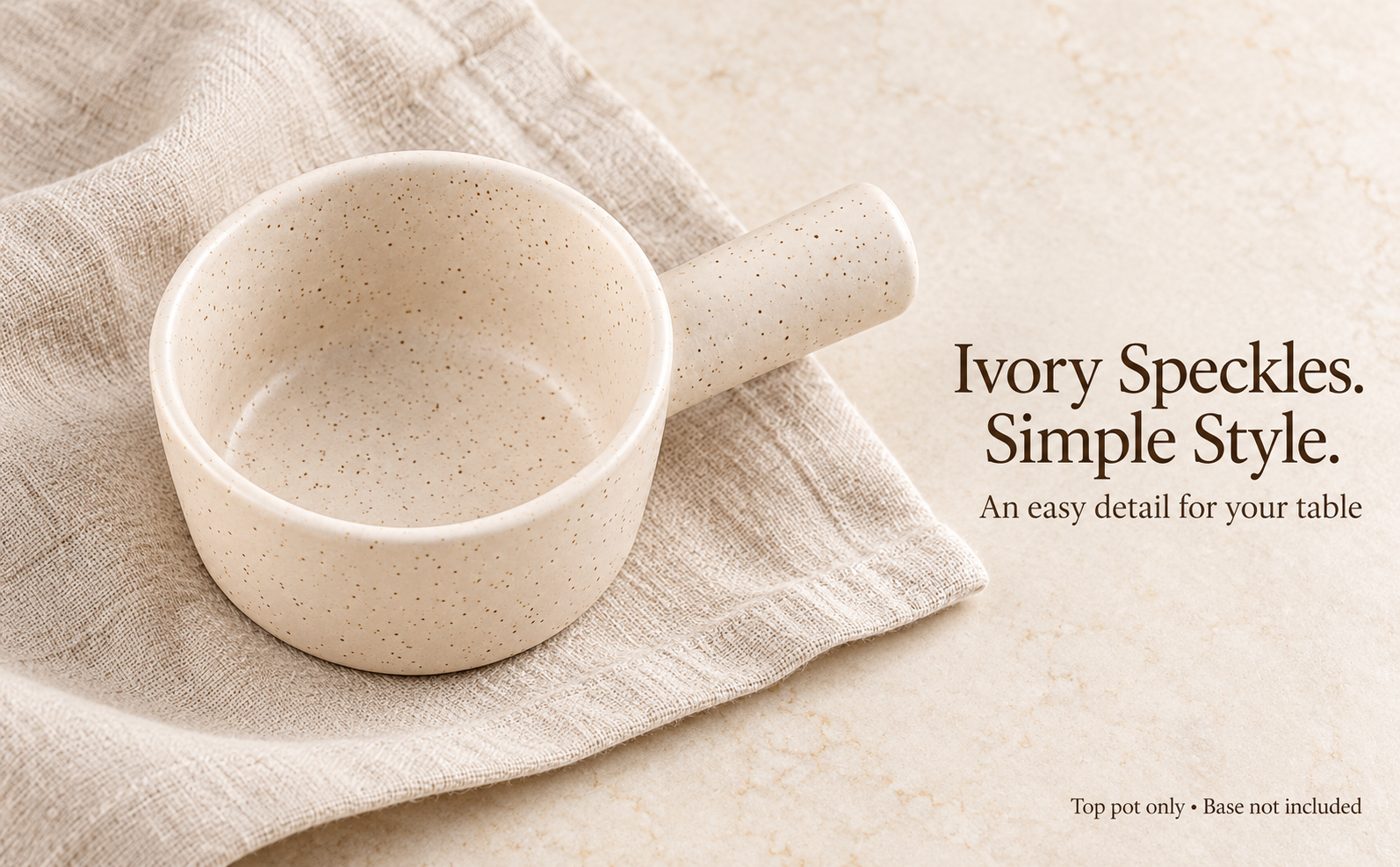 KunhaR Ceramic Fondue Top, 180 ml, Pack of 1, White – visual story 5