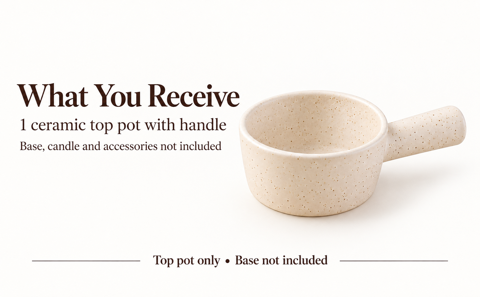 KunhaR Ceramic Fondue Top, 180 ml, Pack of 1, White – visual story 6