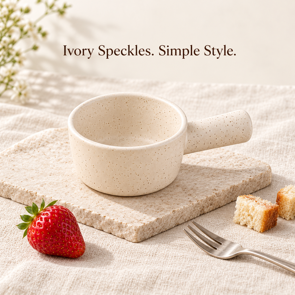 KunhaR Ceramic Fondue Top, 180 ml, Pack of 1, White – image 5
