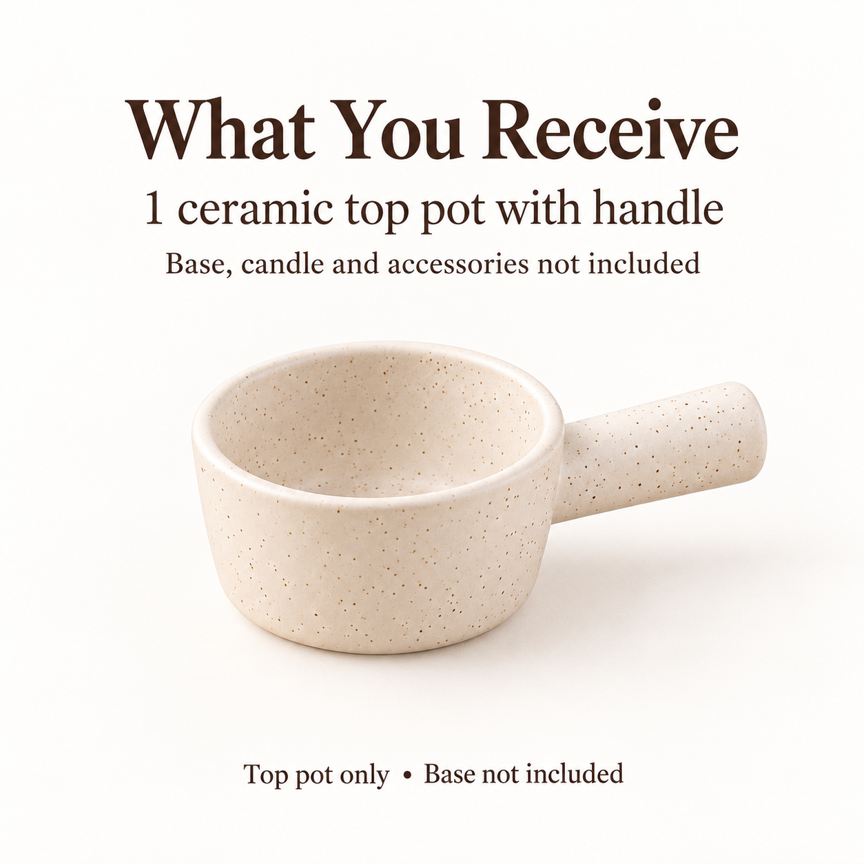 KunhaR Ceramic Fondue Top, 180 ml, Pack of 1, White – image 6