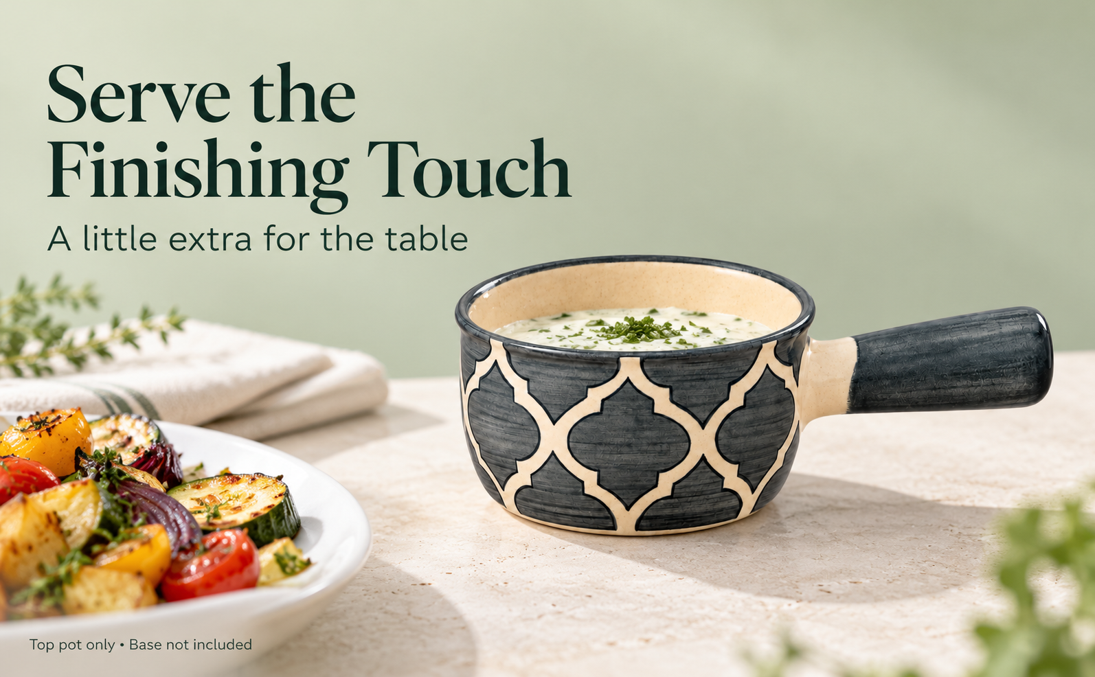 KunhaR Ceramic Fondue Top, 180 ml, Pack of 1, Grey – visual story 4