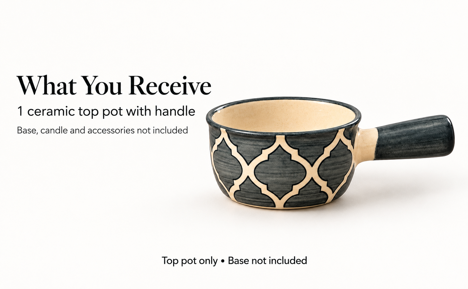 KunhaR Ceramic Fondue Top, 180 ml, Pack of 1, Grey – visual story 6