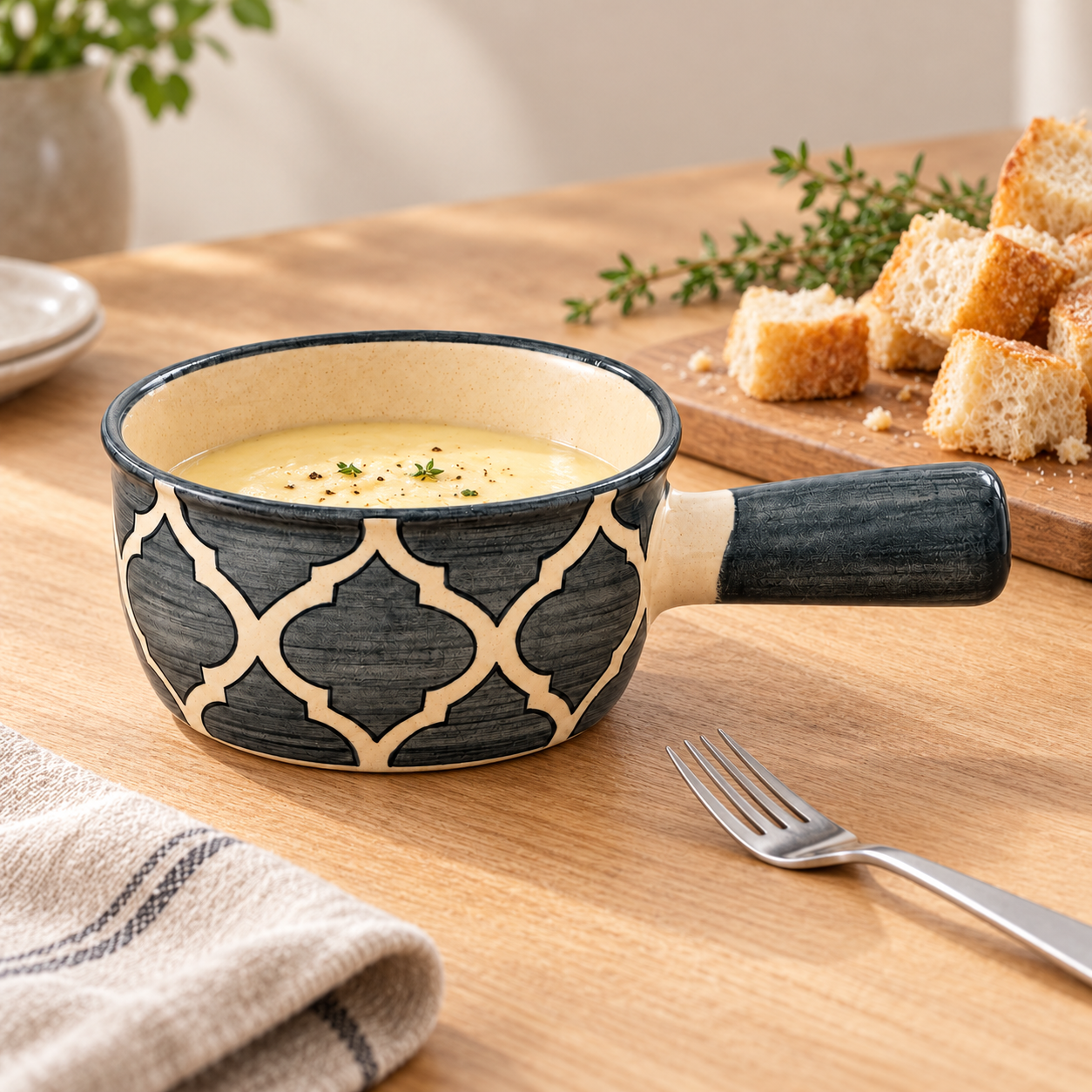 KunhaR Ceramic Fondue Top, 180 ml, Pack of 1, Grey – image 3