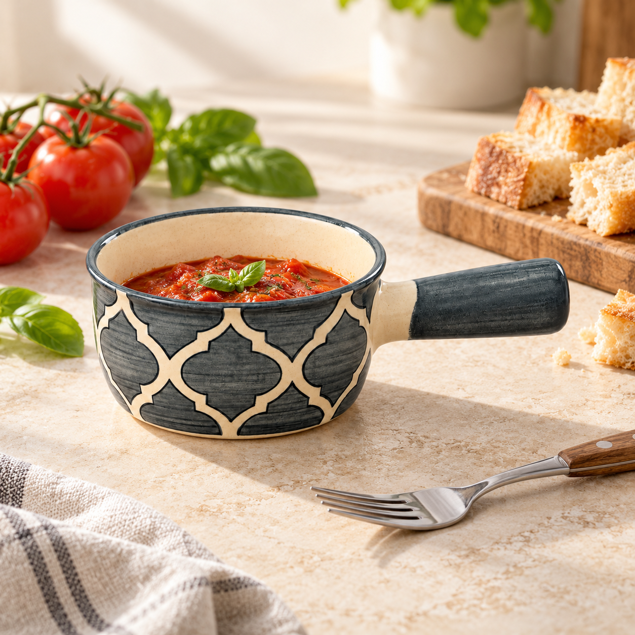 KunhaR Ceramic Fondue Top, 180 ml, Pack of 1, Grey – image 4