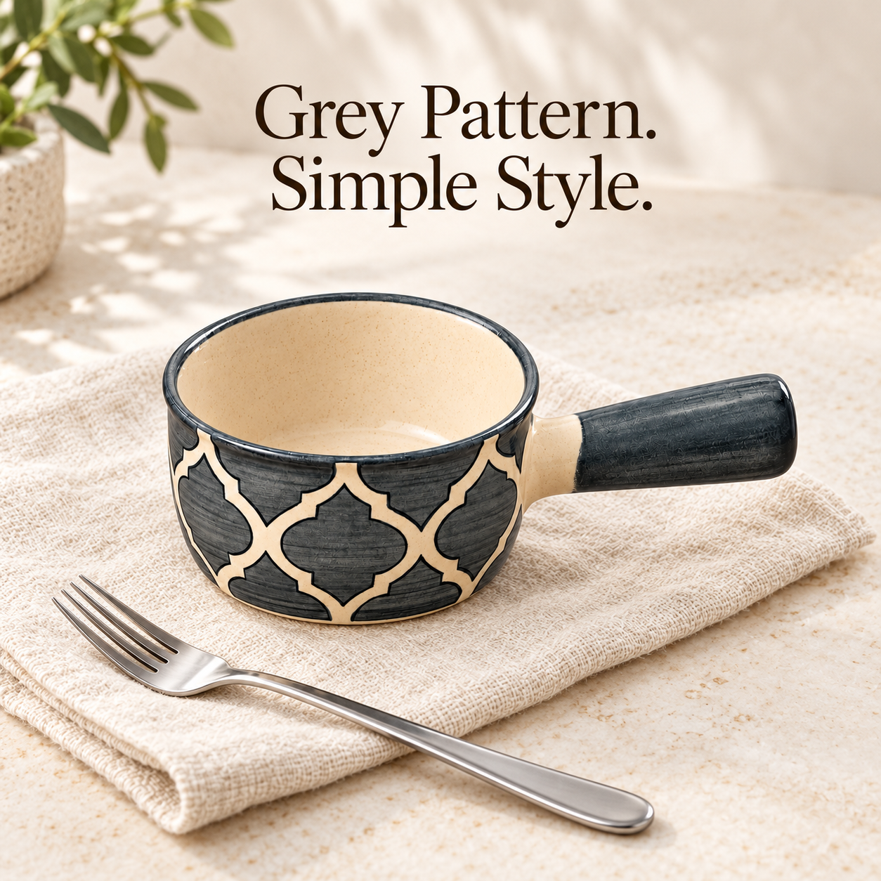 KunhaR Ceramic Fondue Top, 180 ml, Pack of 1, Grey – image 5