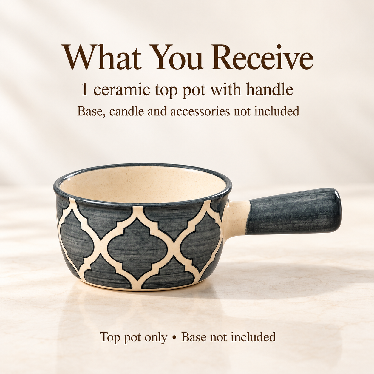 KunhaR Ceramic Fondue Top, 180 ml, Pack of 1, Grey – image 6