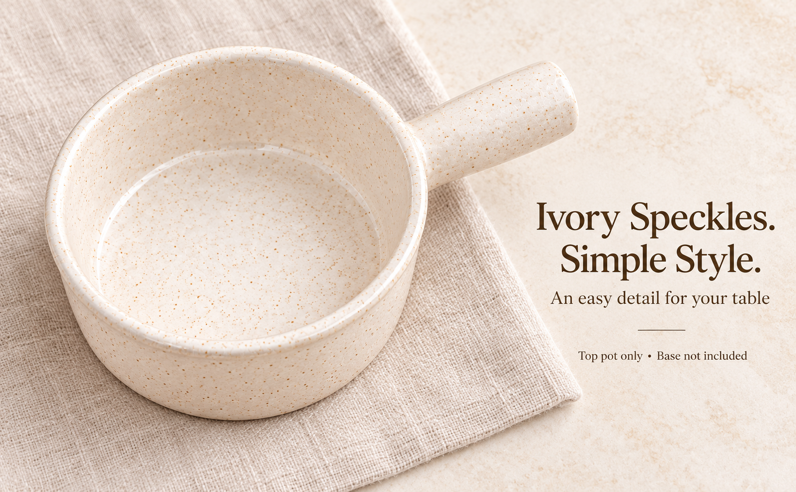 KunhaR Ceramic Fondue Top, 450 ml, Pack of 1, White – visual story 5