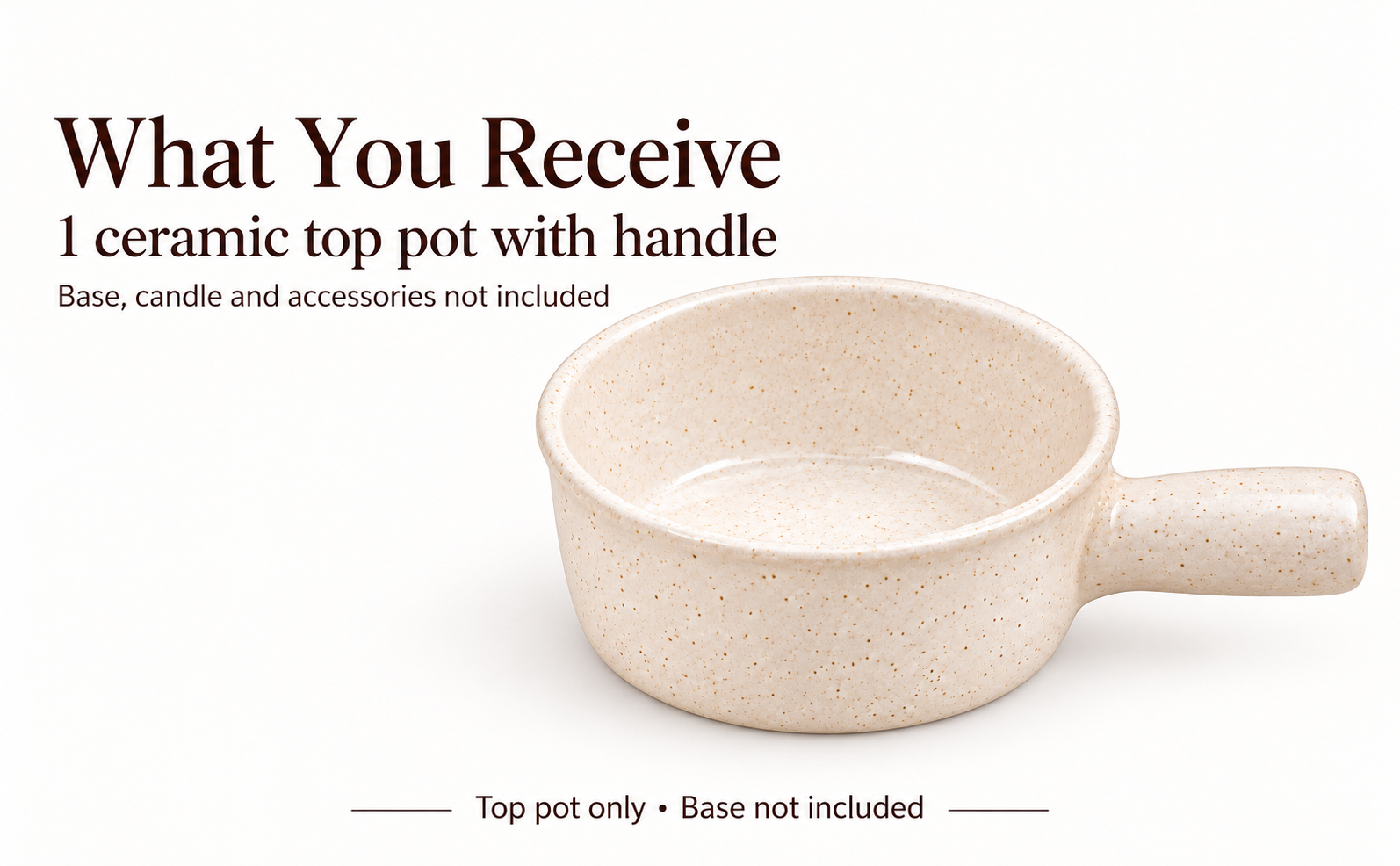 KunhaR Ceramic Fondue Top, 450 ml, Pack of 1, White – visual story 6