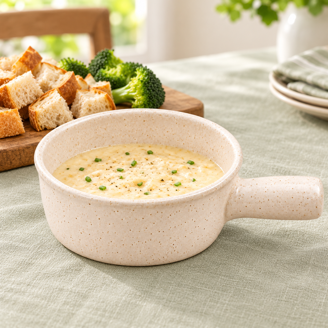 KunhaR Ceramic Fondue Top, 450 ml, Pack of 1, White – image 3
