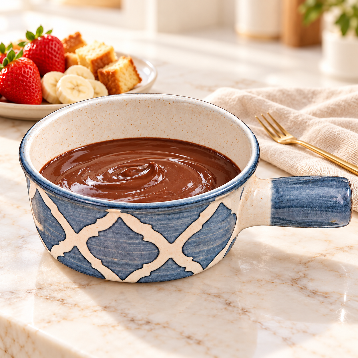 KunhaR Ceramic Fondue Top, 450 ml, Pack of 1, Grey – image 2