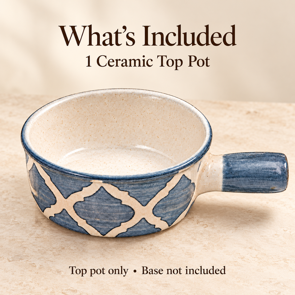 KunhaR Ceramic Fondue Top, 450 ml, Pack of 1, Grey – image 6