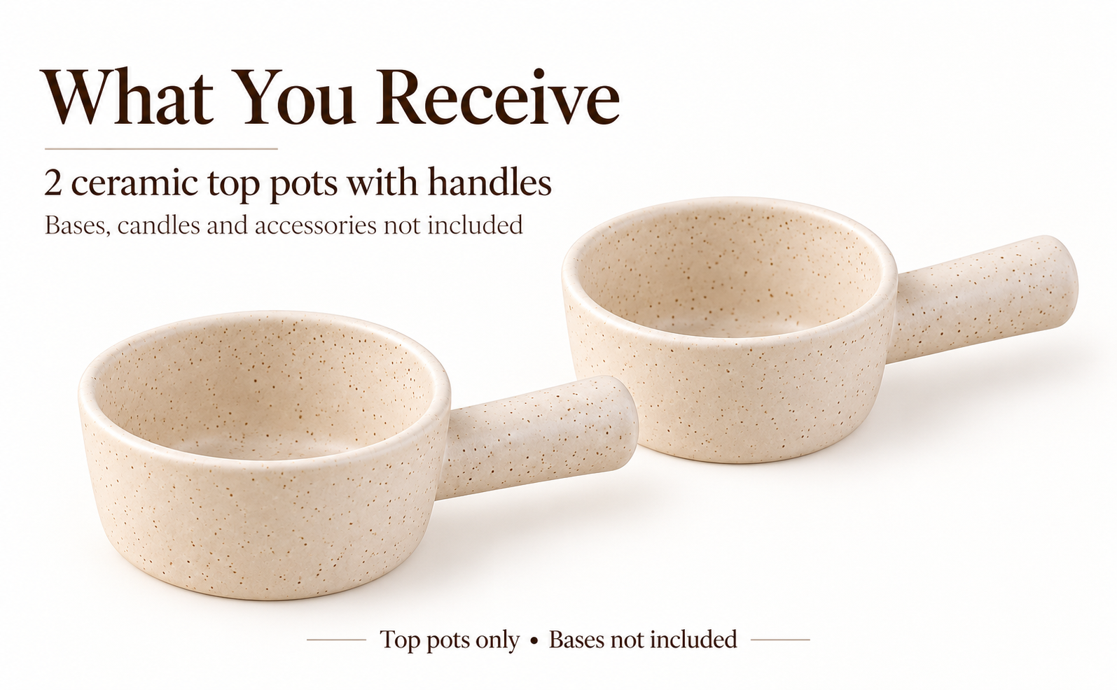 KunhaR Ceramic Fondue Top, 180 ml + 180 ml, Pack of 2, White + White – visual story 6