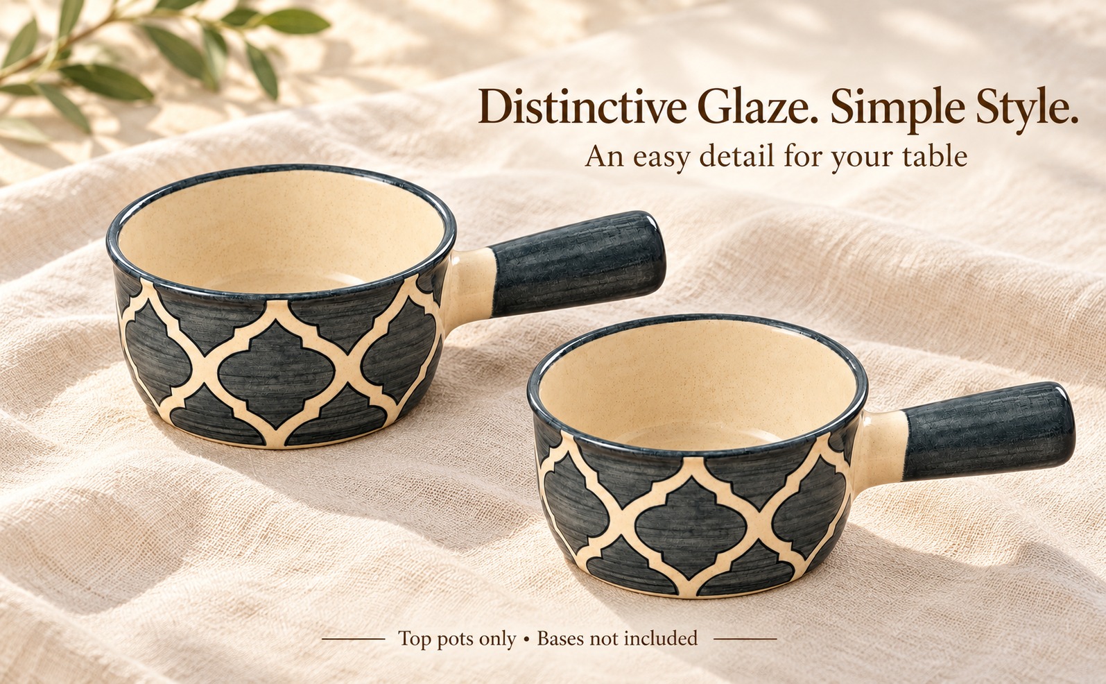KunhaR Ceramic Fondue Top, 180 ml + 180 ml, Pack of 2, Grey + Grey – visual story 5