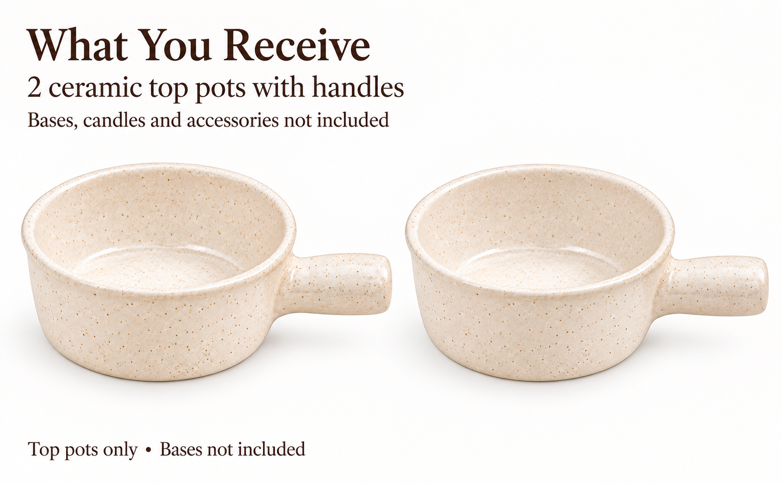 KunhaR Ceramic Fondue Top, 450 ml + 450 ml, Pack of 2, White + White – visual story 6