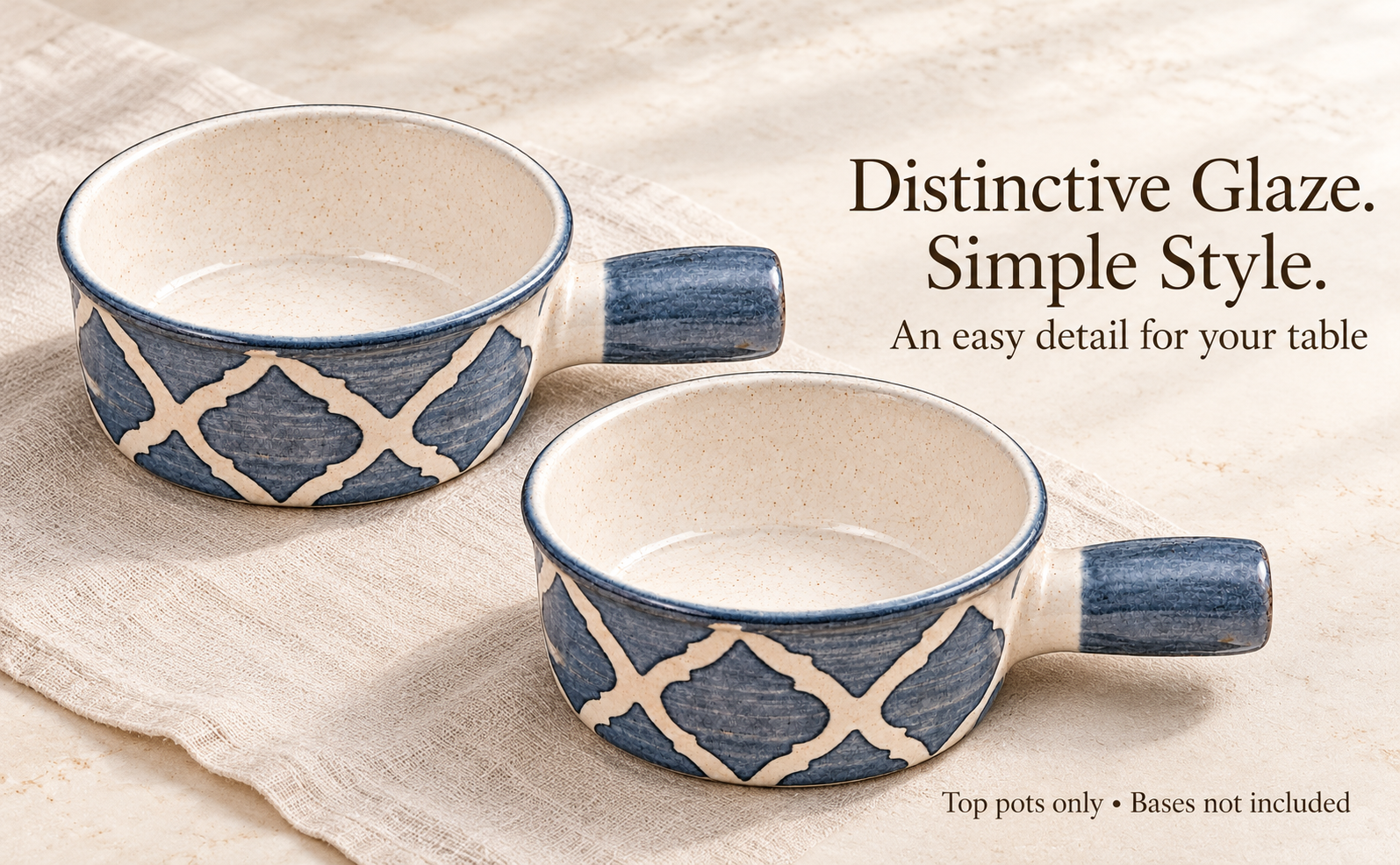 KunhaR Ceramic Fondue Top, 450 ml + 450 ml, Pack of 2, Grey + Grey – visual story 5