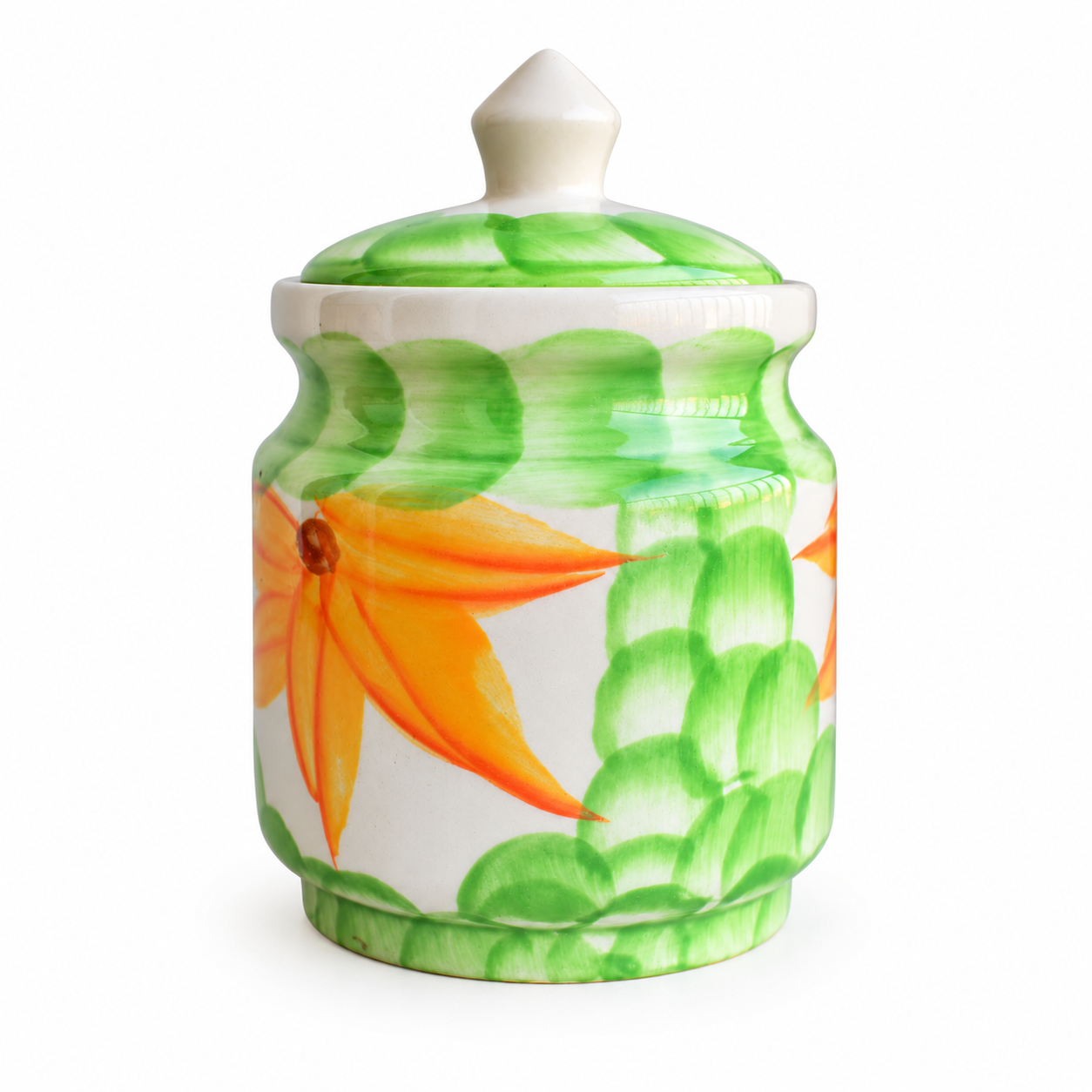 Kunhar Ceramic Jars (600ML) – Handcrafted Multipurpose Barni with Lid for Pickle, Chutney, Spices, Salt, Sugar – Kitchen Storage Containers, Green - Image 6