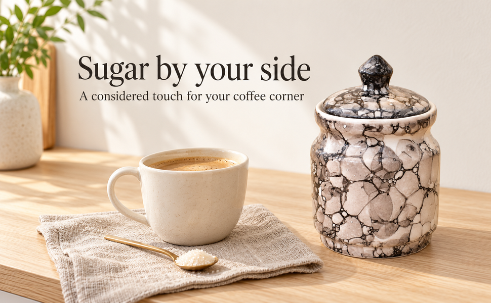 Kunhar Ceramic Jar 600ML Black Luster – Handcrafted Multipurpose Container with Lid for Pickle Chutney Spices Salt Sugar Kitchen Storage – visual story 3