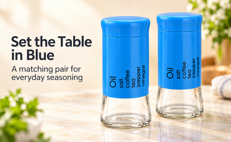 KunhaR Pepper Shaker | Salt Shaker Dispenser | Spice Dispenser - Perfect for Table Salt, White and Black Pepper - 2 Piece – visual story 6