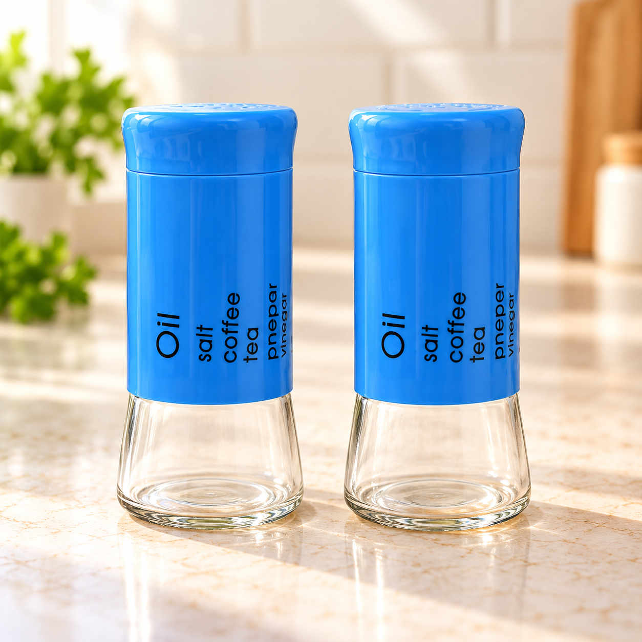 KunhaR Pepper Shaker | Salt Shaker Dispenser | Spice Dispenser - Perfect for Table Salt, White and Black Pepper - 2 Piece – image 4