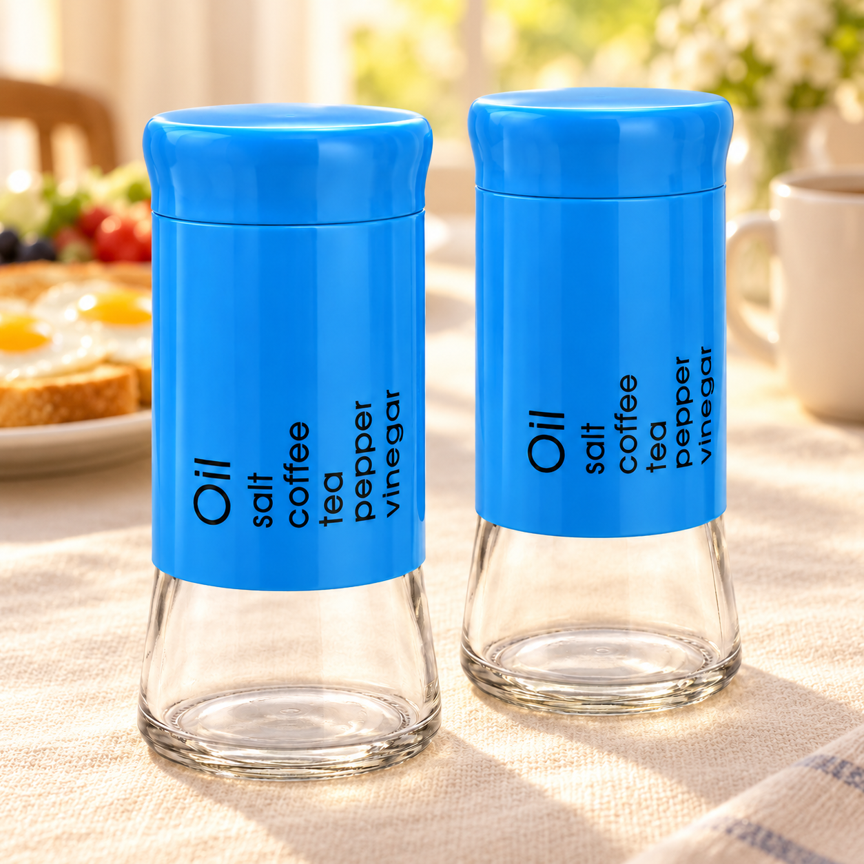 KunhaR Pepper Shaker | Salt Shaker Dispenser | Spice Dispenser - Perfect for Table Salt, White and Black Pepper - 2 Piece – image 5