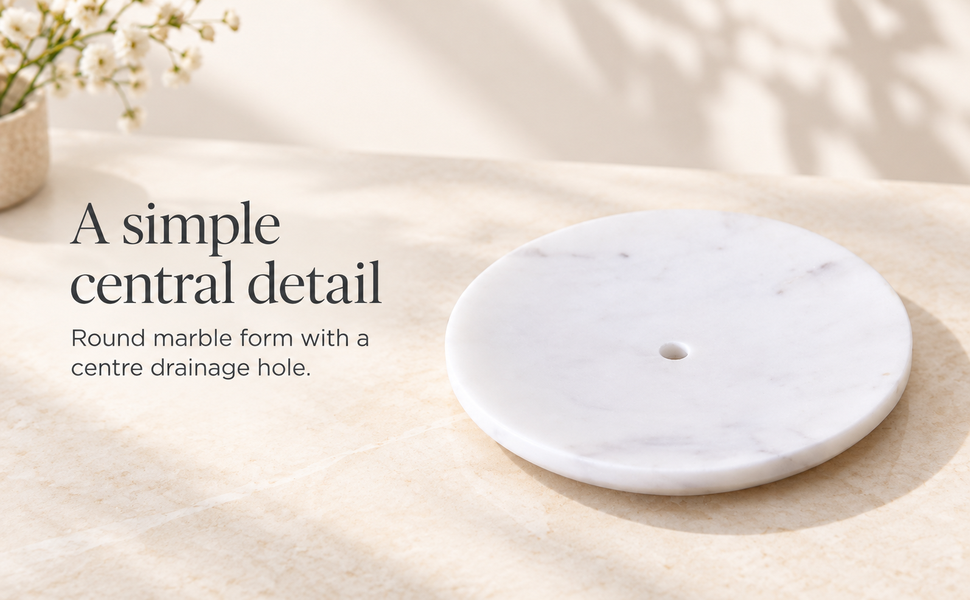 KunhaR Natural Marble Soap Dish Holder Elegant Stone Accessory for Bathroom & Wash Basin – visual story 3