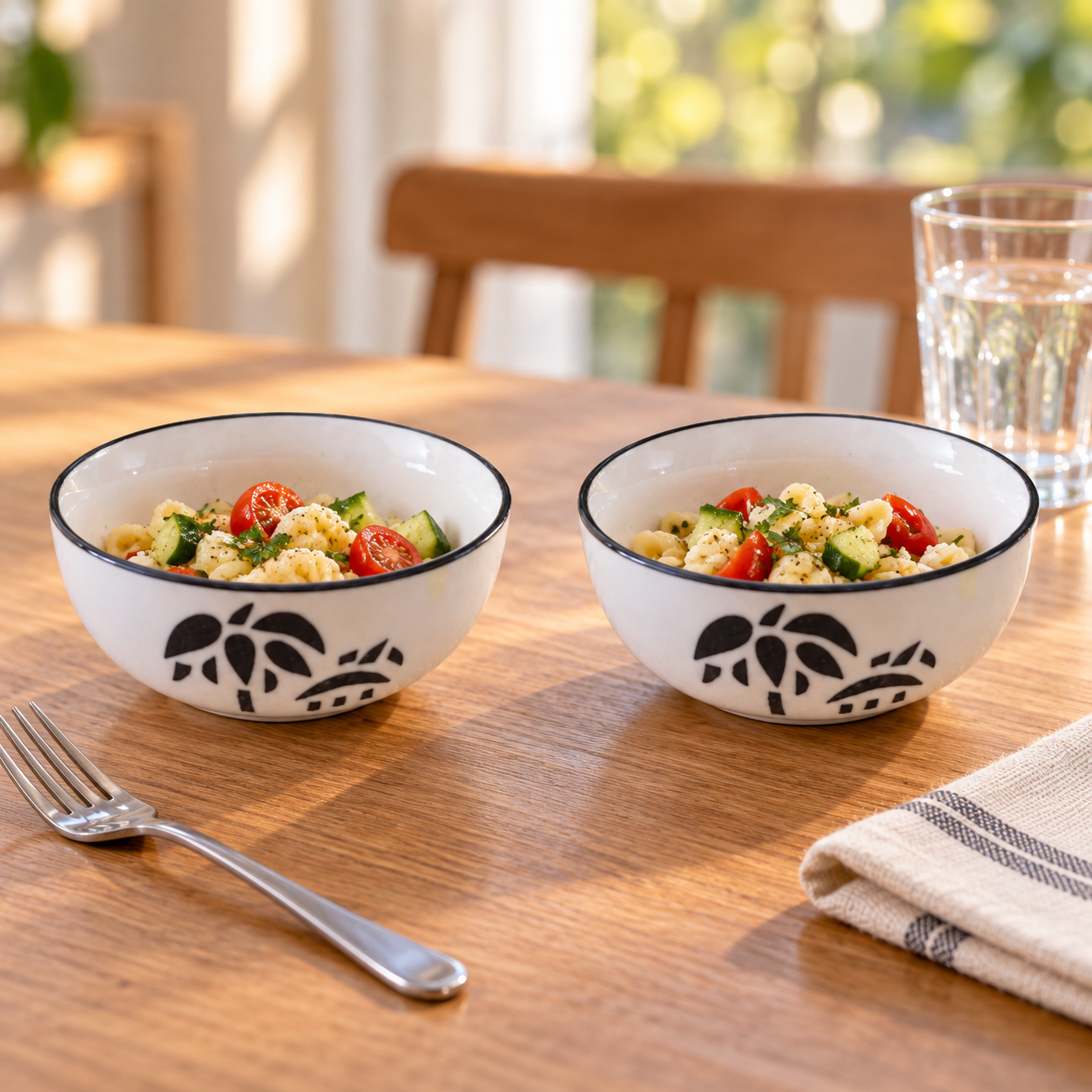 KunhaR Ceramic Serving Bowls, 400 ml Each, Set of 2, Coconut White, Small Bowls for Soup, Rice, Curry, Snacks and Desserts - Image 5